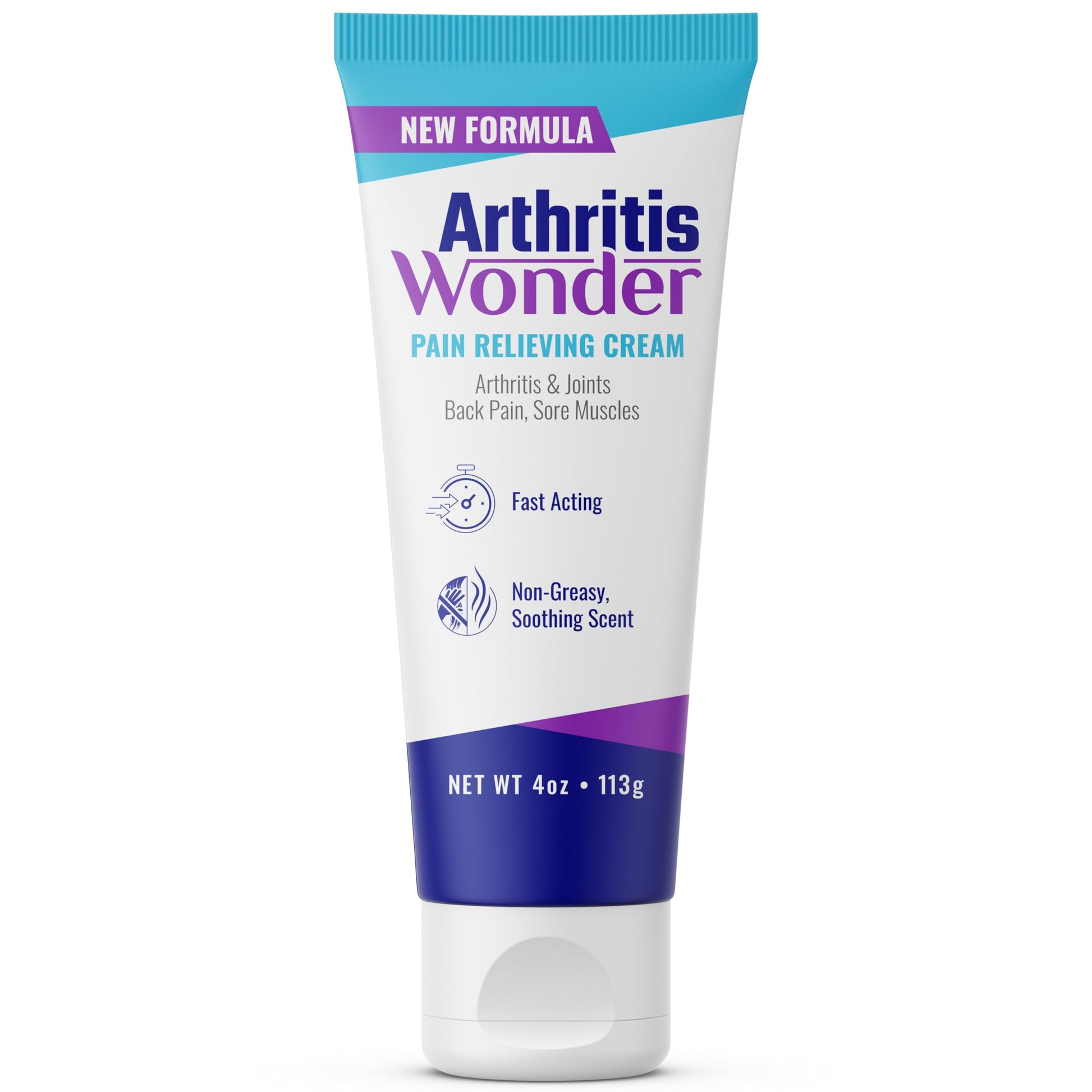 Arthritis Wonder Pain Relief Cream, 4 oz – Arthritis Pain Relief Cream for Hand, Knee, Foot and Wrist Joints – Fast-Acting, Deep Penetrating, Non-Greasy Formula with Natural Wogonin Arthritis WonderBuy Supplements Australia