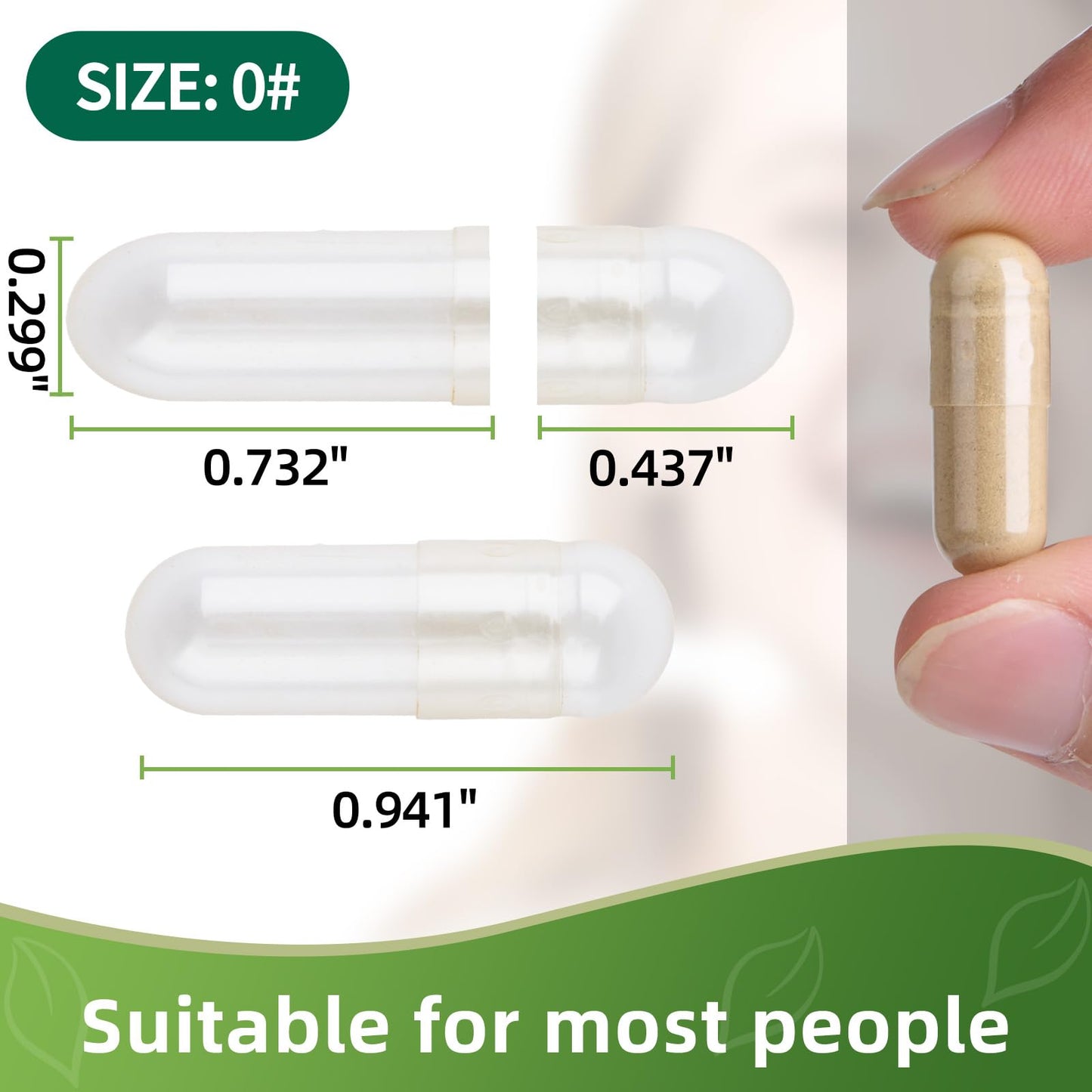 EaccoViigr Size 0 Empty Capsules - 500 Count Clear Empty Pill Capsules with Capsule Filling Kit, Fillable Vegan Vegetarian Capsule Empty for Vitamins, Easy for DIY Supplements EaccoViigrBuy Supplements Australia
