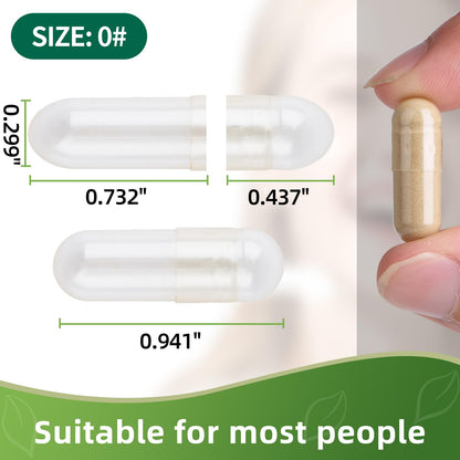 EaccoViigr Size 0 Empty Capsules - 500 Count Clear Empty Pill Capsules with Capsule Filling Kit, Fillable Vegan Vegetarian Capsule Empty for Vitamins, Easy for DIY Supplements EaccoViigrBuy Supplements Australia