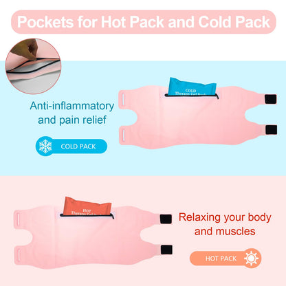 YEEYAA 2 Pcs Castor Oil Pack, Castor Oil Pack Wrap Plus Size for Waist and Neck YEEYAABuy Supplements Australia