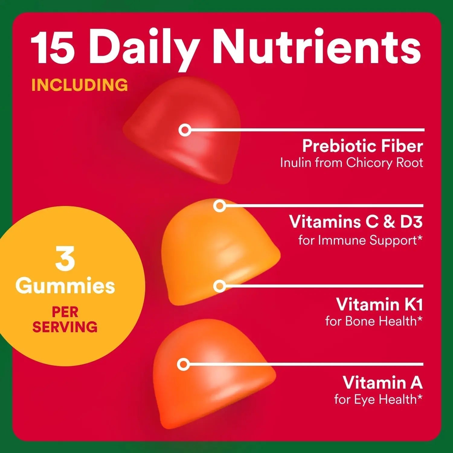 SmartyPants Fiber Supplement & Multivitamin for Men & Women - Improved Formula: Prebiotic Fiber Gummies with Omega 3 (DHA/EPA), Vitamin D3, C, Vitamin B12, B6, A, K & Zinc, 90 Count (30 Day Supply) SmartyPantsBuy Supplements Australia