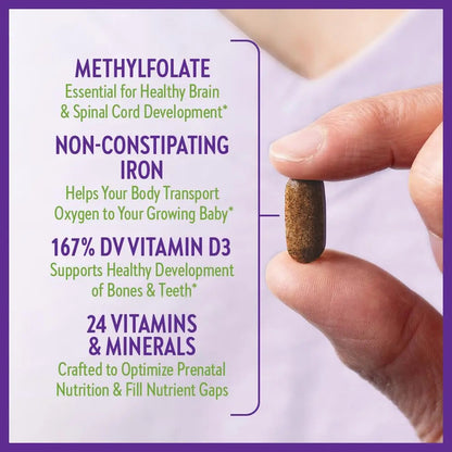 New Chapter Perfect Prenatal Vitamins, Organic Prenatal Vitamins, Non-GMO Ingredients for Healthy Baby & Mom - Folate (Methylfolate), Iron, Vitamin D3 New ChapterBuy Supplements Australia