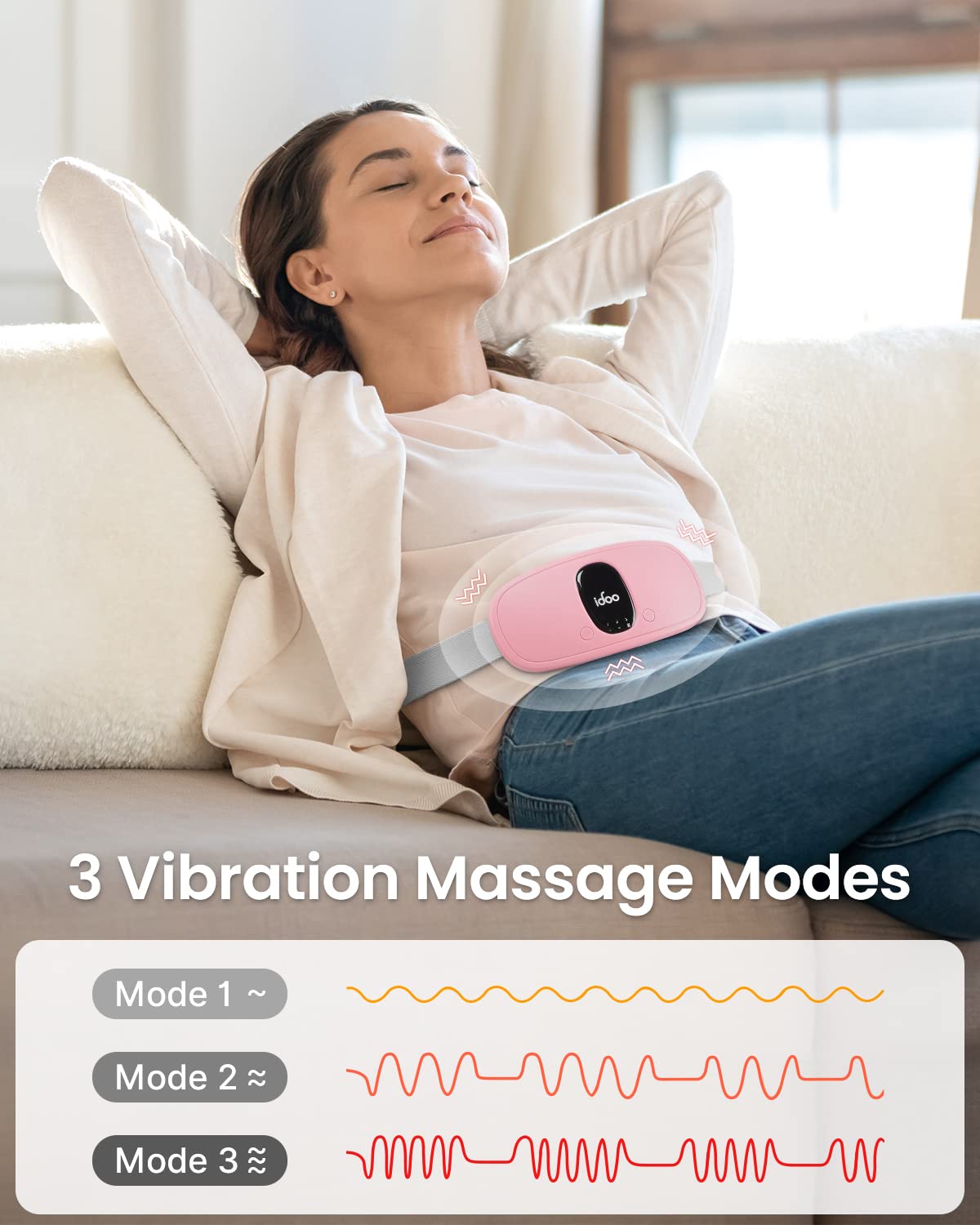 FSA HSA Eligible Portable Cordless Menstrual Heating Pad, iDOO Period Heating Pads iDOOBuy Supplements Australia