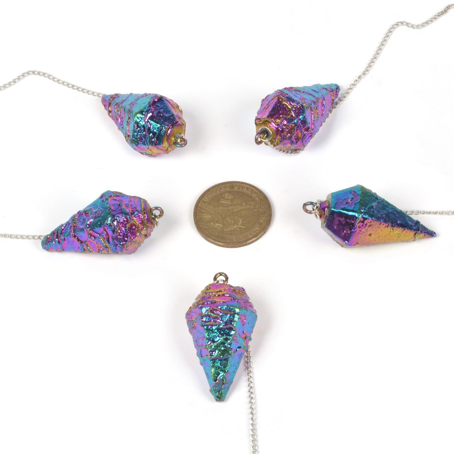 JUSTINSTONES Metallic Rainbow Coated Dragon Blood Fossil Gemstone Rock Crystal Hexagonal JUSTINSTONESBuy Supplements Australia
