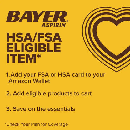 Bayer Aspirin Safety Coated 325 mg Caplets 100 Caplets, Pack of 2 BayerBuy Supplements Australia