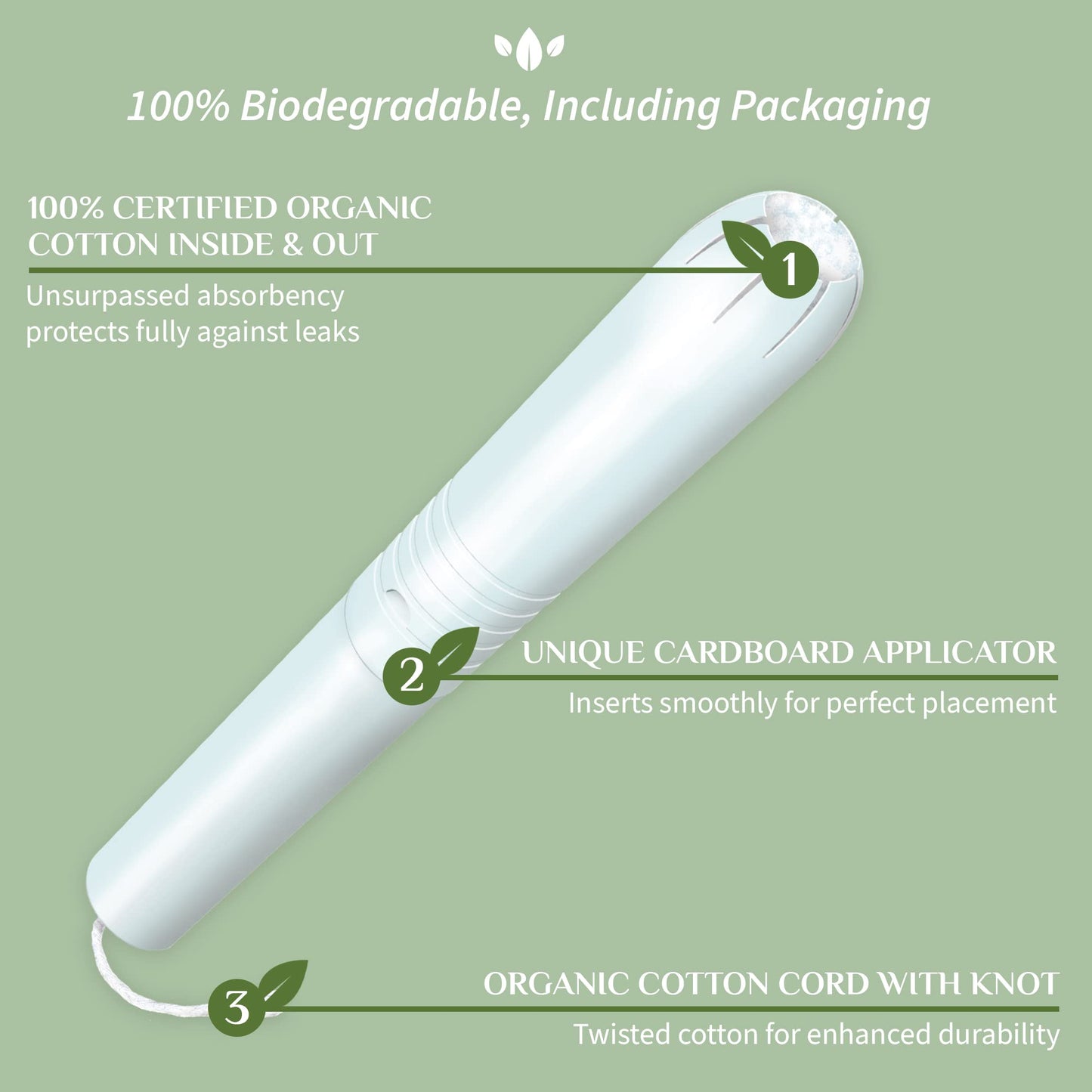 Organyc 100% Certified Organic Cotton Tampons - Cardboard Applicator, Free from Chlorine, Perfumes OrganycBuy Supplements Australia