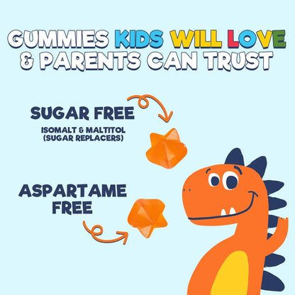Kids Multivitamin Gummies - Improved Sugar-Free Formula - 100% Daily Folate, Kids Vitamins with Essential Vitamins A, C, D3, E, B6, B12 Nature's Nutrition