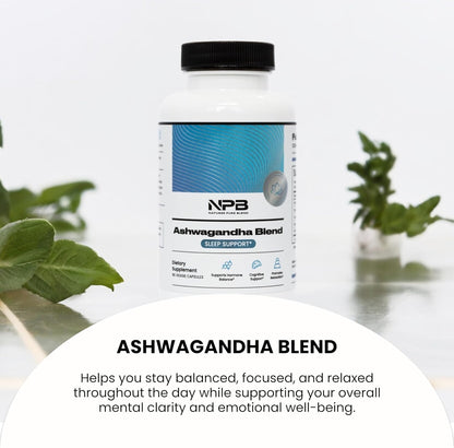Nature's Pure Blend Ashwagandha Supplements – Organic Ashwagandha Root & Extract for Women and Men – Stress Relief, Sleep, and Mood Support – Athletic Performance & Focus Support – 60 Vegan Capsules Nature's Pure BlendBuy Supplements Australia