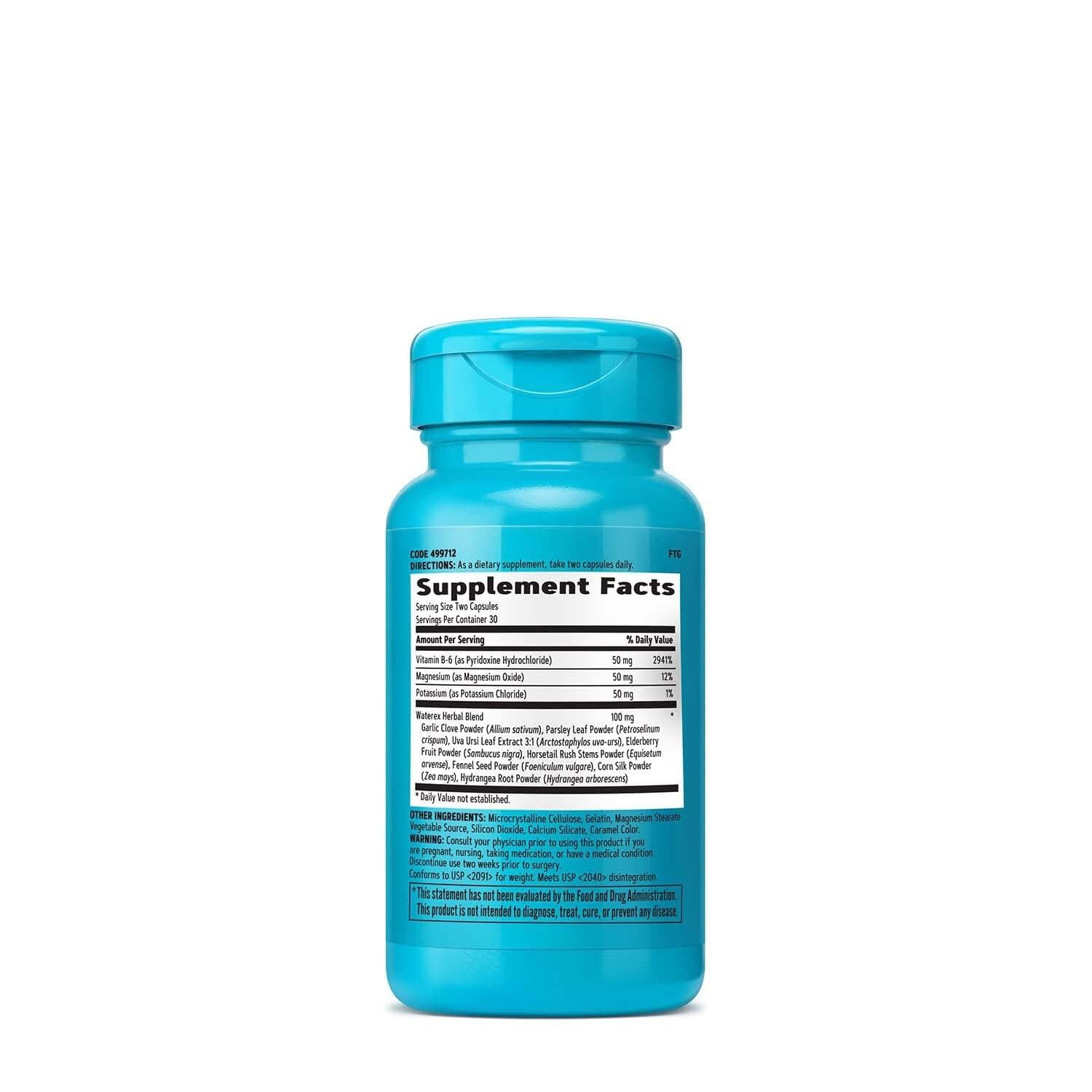 GNC Total Lean Waterex, Helps Regulate Water Balance, Enhanced with Vital Electrolytes, 60 Capsules GNCBuy Supplements Australia