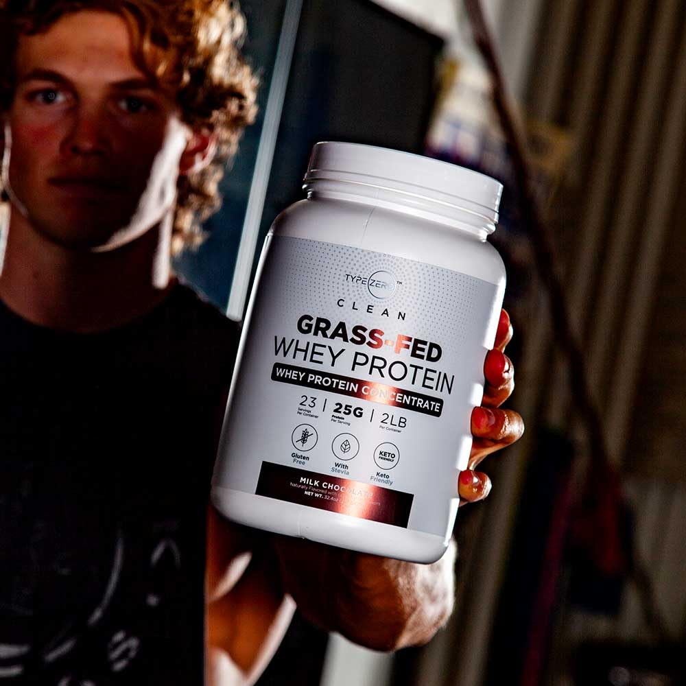Type Zero Grass Fed Whey Protein Concentrate Powder (Chocolate, 2LBS) - Gluten Free Type ZeroBuy Supplements Australia
