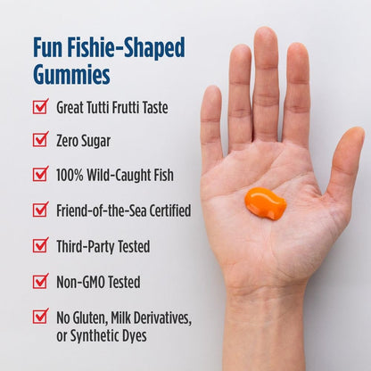 Nordic Naturals Nordic Omega-3 Fishies, Tutti Frutti - 36 Fishies - 300 mg Total Omega-3s with EPA & DHA - Healthy Brain, Mood, Vision & Immune System - Non-GMO - 36 Servings Nordic NaturalsBuy Supplements Australia