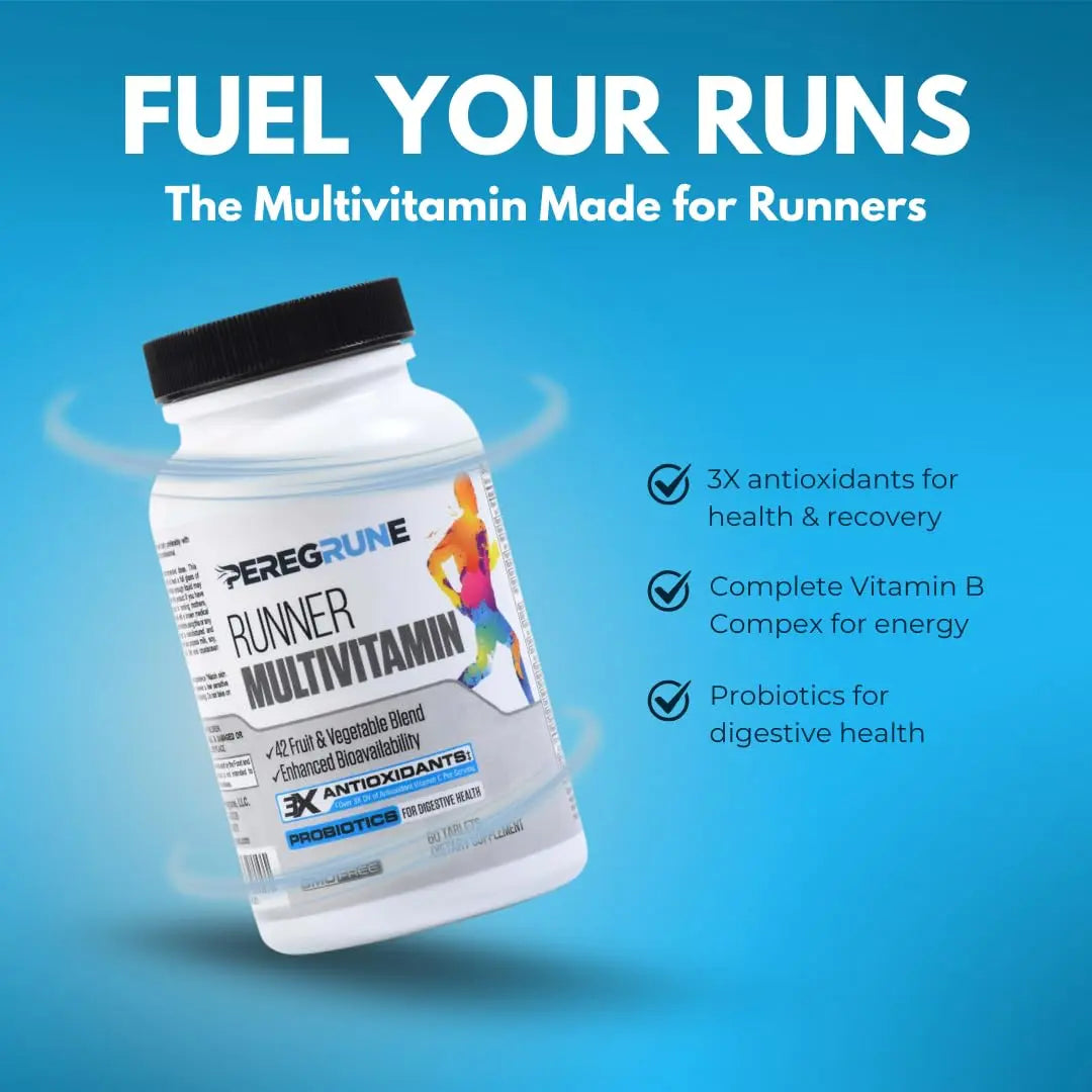 PEREGRUNE Runner Multivitamin | Engineered Vitamin with Antioxidants and Complete B Complex to Support Endurance & Energy | PEREGRUNEBuy Supplements Australia