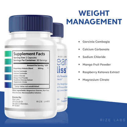 (3 Pack) Lean Bliss Weight Loss Pills, Lean Bliss Fat Burning Formula, LeanBliss Advanced rize labsBuy Supplements Australia