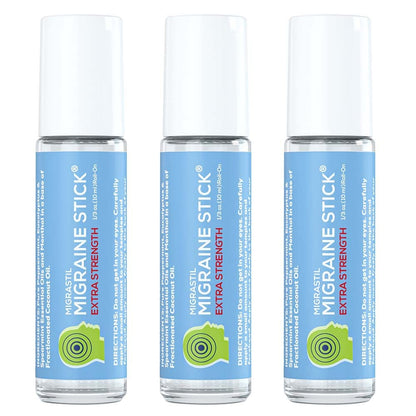 Basic Vigor Migrastil Extra Strength Migraine Stick Advanced Formula. Strong Aromatherapy Roll On with Menthol and Essential Oils. No Lavender. Made in The USA. Basic VigorBuy Supplements Australia