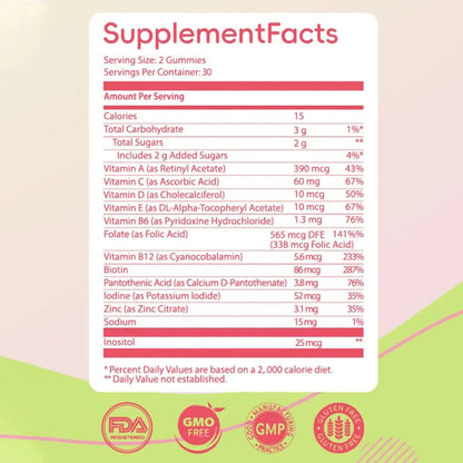 Methylated Multivitamin for Women Gummies，Inositol, Folate, Vitamins A C D3 E B12 K2, Herbal & Mineral Blend, Daily Vegan Gummy MOSEA ELEMENTSBuy Supplements Australia