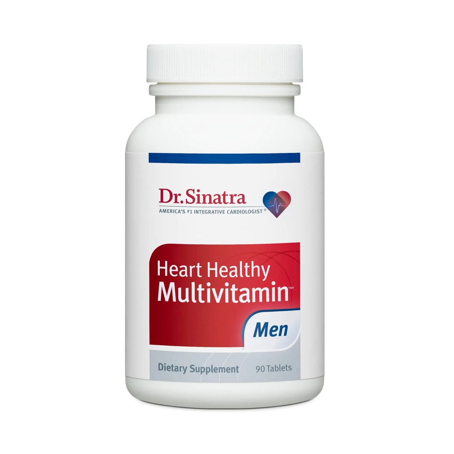 Dr. Sinatra Heart Healthy Multivitamin for Men with Vitamin D 1000 IU, A, B12, C, E, and Zinc, 90 Tablets (30-Day Supply) Dr. Sinatra