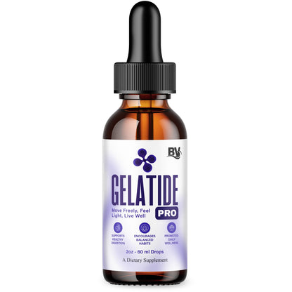 BLUE VIBE Gelatide Liquid Drops, Gela Tide Advanced Maximum Strength Overall Health & Wellness Support Supplement, Gelatide Premium Daily Health and Overall Energy Formula (2oz / 60ml) BLUE VIBEBuy Supplements Australia