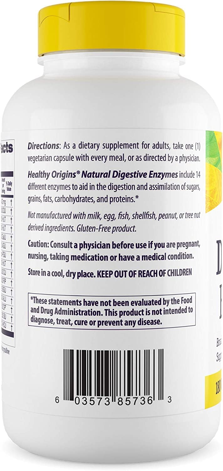 Healthy Origins Digestive Enzymes (NEC) Broad Spectrum - with Protease Healthy OriginsBuy Supplements Australia