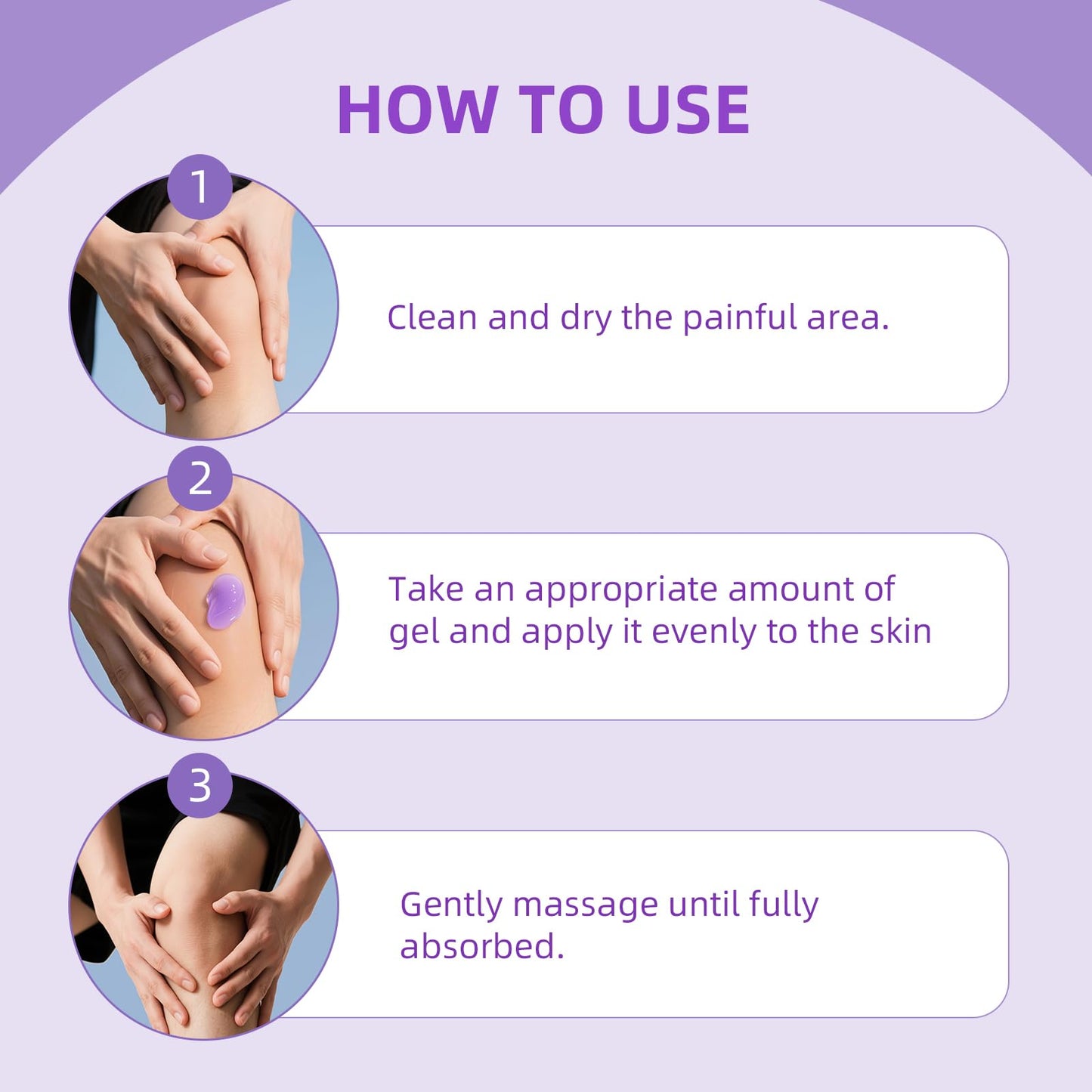 Nodfens Joint Pain Gel, Purple Relief Soothing Massage Cream for Knees, Neck, Feet, Hand Whole Body NodfensBuy Supplements Australia