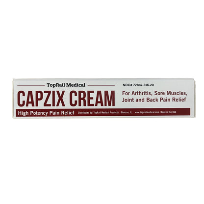 Capzix Cream for Pain Relief 2 OZ Capsaicin .1% High Potency/ Maximum Strength CAPZIX CREAMBuy Supplements Australia