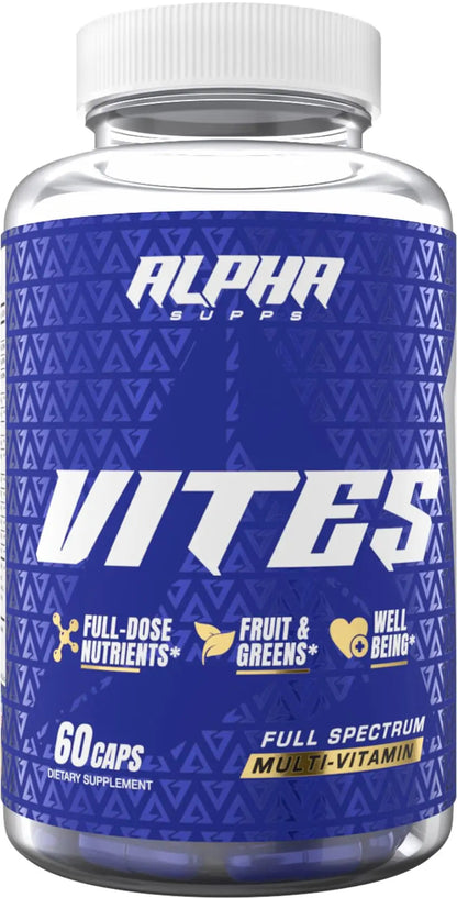Alpha Supps Vites Men's Multivitamin, Complete Daily Supplement with Fruits, Veggies, Energy, Immune & Prostate Support Alpha SuppsBuy Supplements Australia
