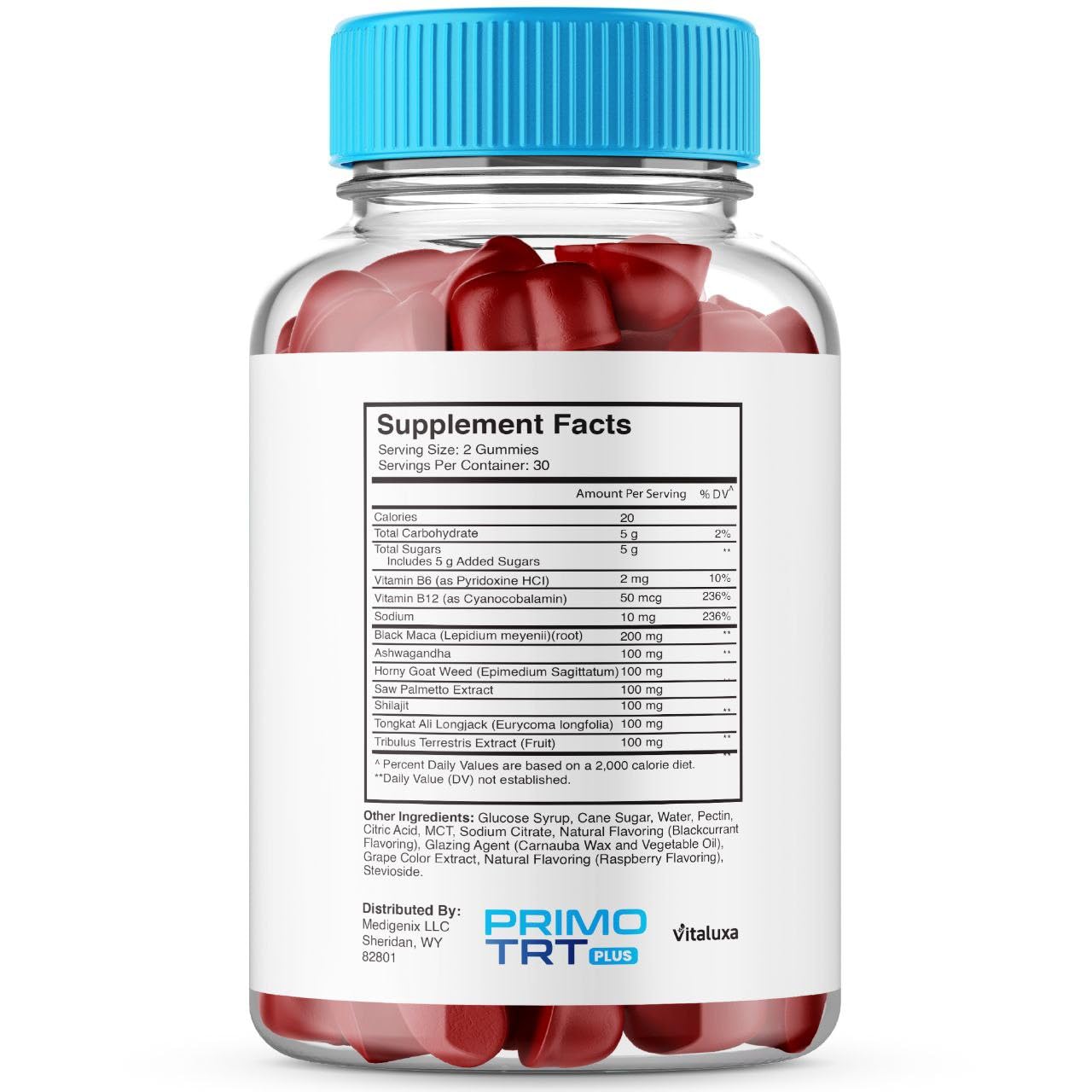(2 Pack) Primo TRT Gummies, Primo TRT Advanced Performance Blend Supplement, PrimoTRT Try Prime Gomitas Maximum Strength for Males Support for Overall Health Wellness All Natural Ingredients (120 Ct) VitaluxaBuy Supplements Australia