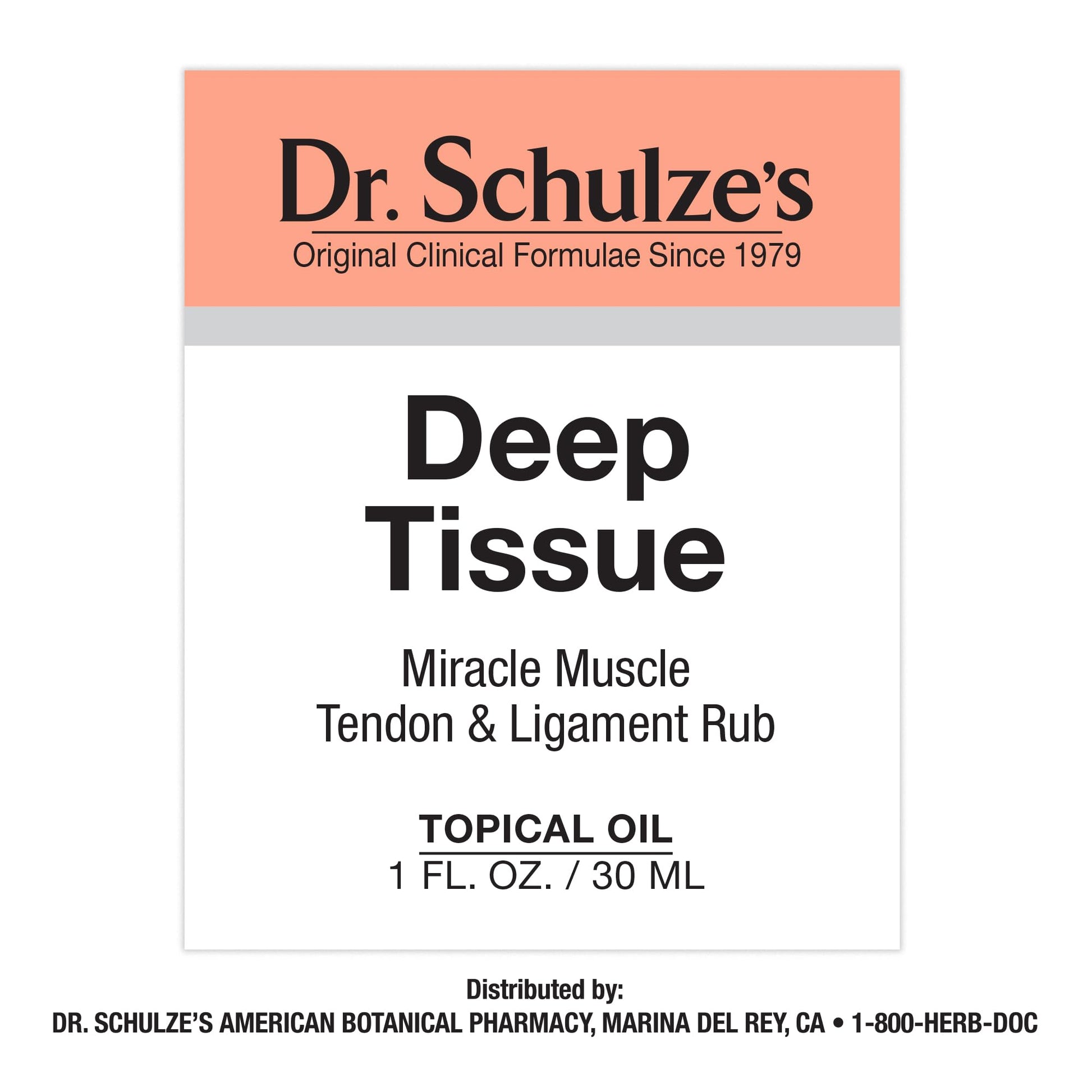 Dr. Schulze's Deep Tissue Oil | Powerful Herbal Support for Muscles, Tendons and Joints Dr. Schulze'sBuy Supplements Australia
