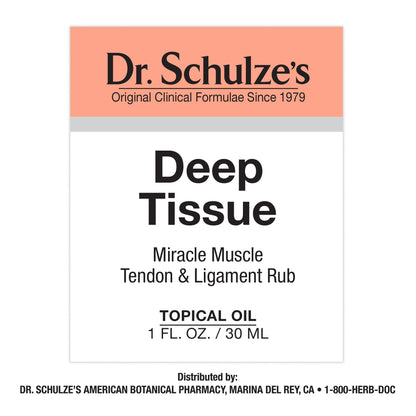 Dr. Schulze's Deep Tissue Oil | Powerful Herbal Support for Muscles, Tendons and Joints Dr. Schulze'sBuy Supplements Australia
