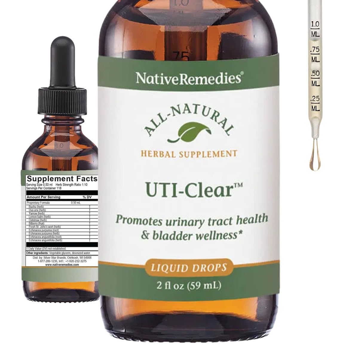 Native Remedies UTI-Clear for Urinary Tract and Bladder Health, 59 ml Native RemediesBuy Supplements Australia