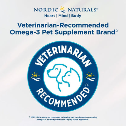 Nordic Naturals Pet Skin & Coat Soft Chews with Omega-3-30 Pork Bone Broth Flavored Soft Chews - Nutritional Support for Healthy Skin & a Soft and Shiny Coat - Non-GMO and IFOS Certified Nordic NaturalsBuy Supplements Australia