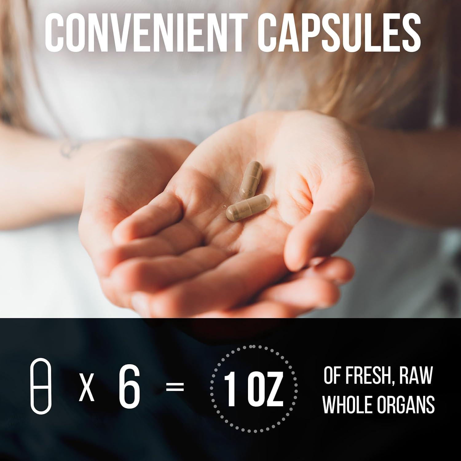 Beef Organ Supplement Grass Fed Complex for Women - 7 Carnivore Meat Proprietary Blend of Beef Liver, Marrow, Brain, Thymus, Spleen, Kidney, Colostrum, Heart, Pancreas, Gallbladder -120 Caps Holistic MethodBuy Supplements Australia