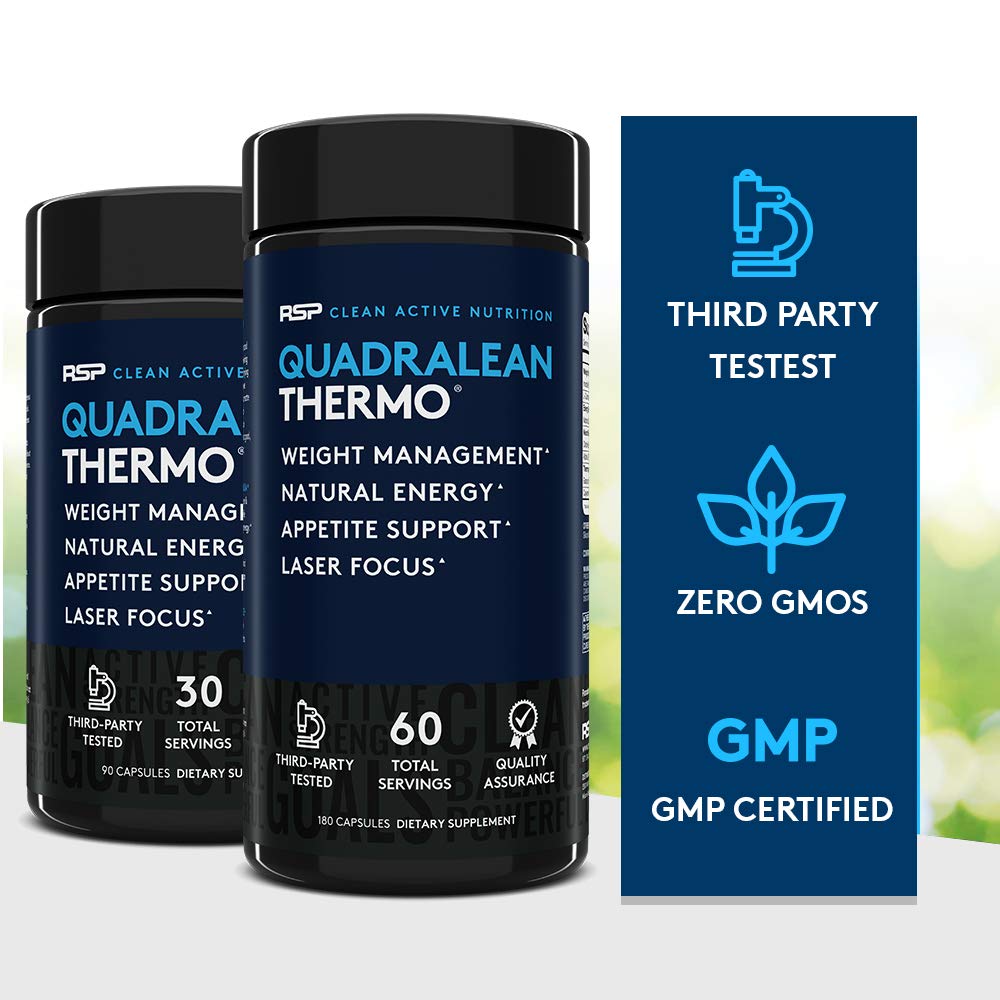 RSP Nutrition QuadraLean Thermogenic Fat Burner for Men & Women, Weight Loss Supplement RSP NUTRITIONBuy Supplements Australia