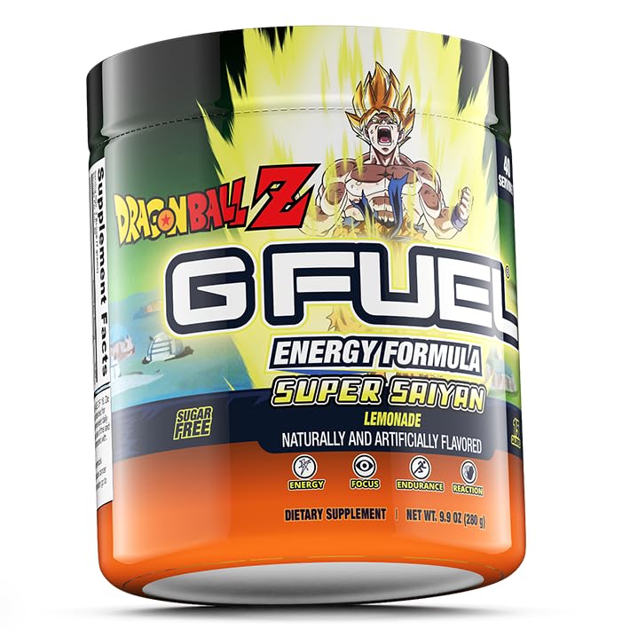 G fuel Dragon Ball Z Energy Powder, Sugar Free, Clean Caffeine Focus Supplement G fuelBuy Supplements Australia