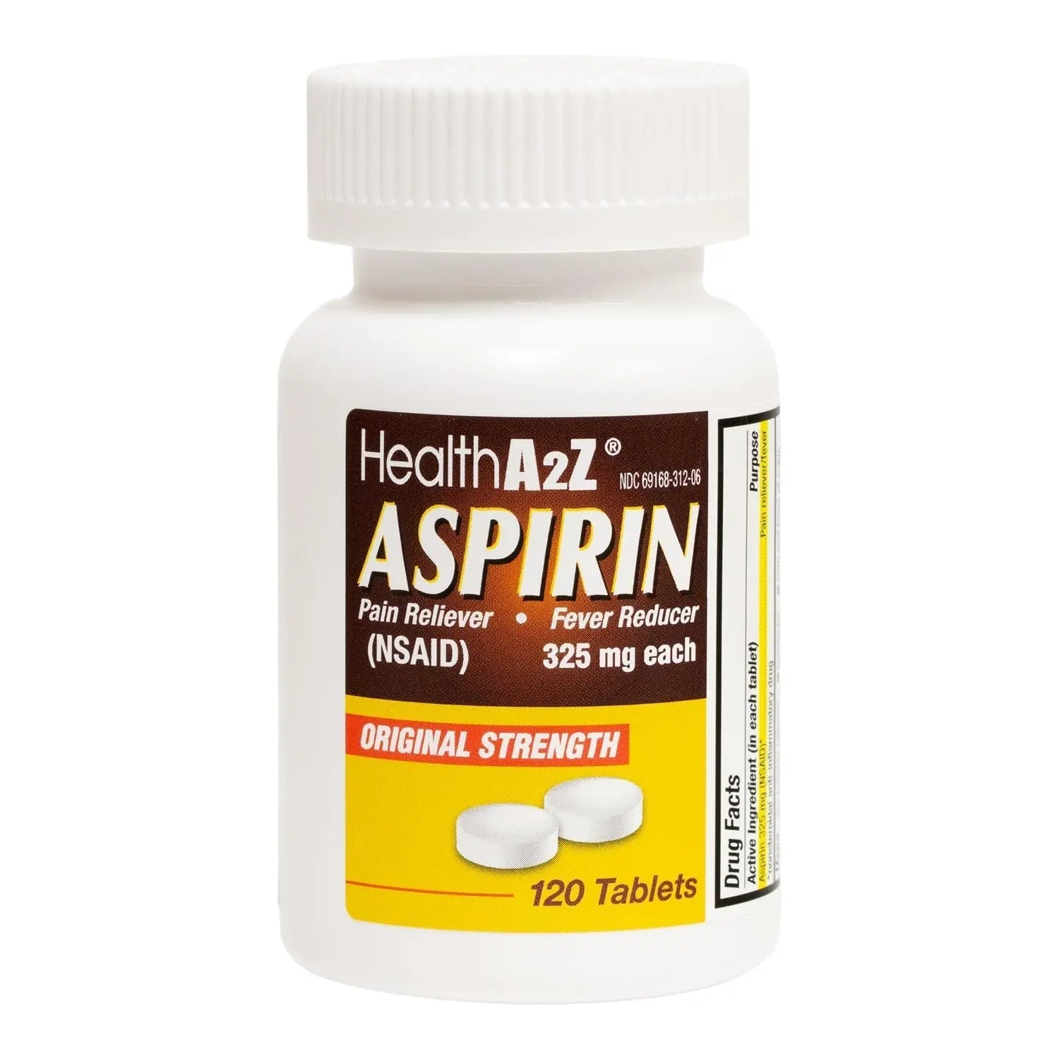 HealthA2Z® Aspirin 325mg | Uncoated Tablets |Original Strength | Pain Reliver |Fever Reducer | Compare to Bayer® Active Ingredients… (120 Counts) HealthA2ZBuy Supplements Australia