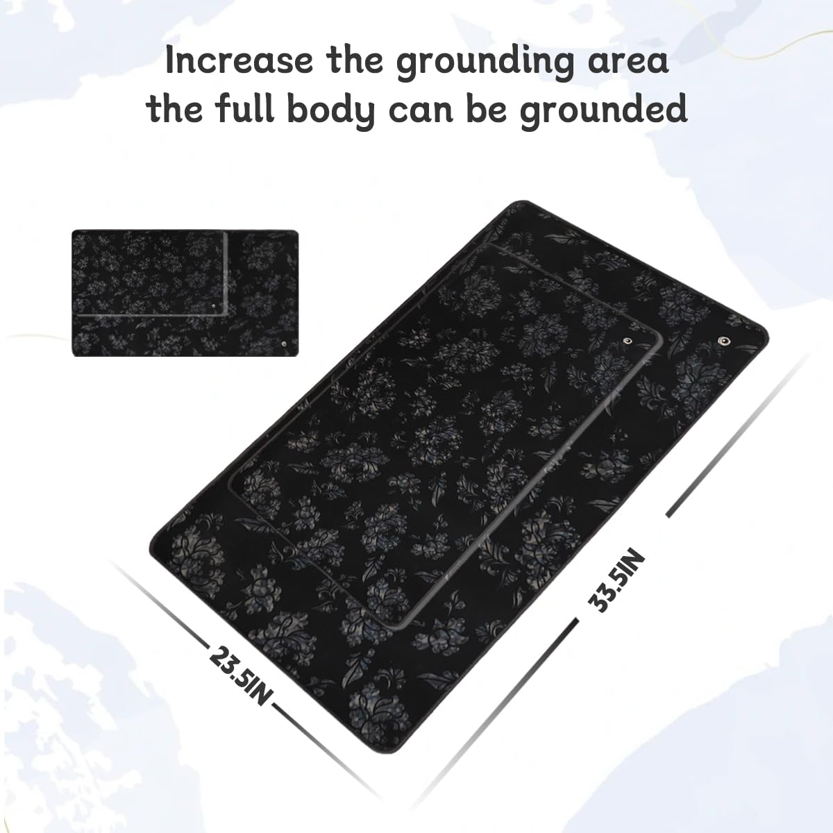LOSUVERO Grounding Mat for Bed, 33.5x23.5Floral Printed Grounding Pad for Health Therapy, Efficient Sleep LOSUVEROBuy Supplements Australia