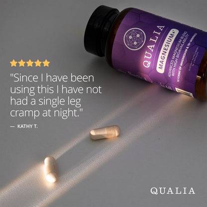 Qualia Magnesium Supplement | 10 Bioavailable Forms, Including Magnesium Glycinate, with 70+ Supporting Minerals, +7 Amino Acids | Doctor-Formulated to Support Sleep, Stress Relief, Heart, Relaxation QUALIA LIFE SCIENCESBuy Supplements Australia