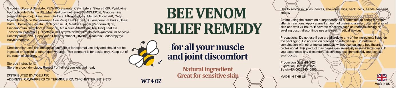 Benolixia Bee Venom Joint Cream - Advanced Joint and Bone Cream, Specially for Back, Neck, Hands, Knees BenolixiaBuy Supplements Australia