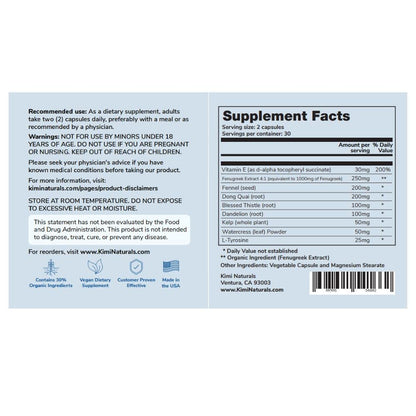 Kimi Naturals Butt Enhancer Pills - Tightening and Butt Lifting Supplements for Bigger Booty and Curvy Hips - Fast Growth Bum Enhancement 60 Capsules KIMIBuy Supplements Australia