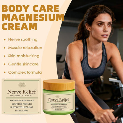 Total Relief Magnesium Cream - Nerve Relief Magnesium Cream with MSM & Arnica,Total ReliefCream for Muscle Relaxation, Soothes Nerves & Daily Soothing Support, Deep Hydration,50g/1.76oz Aus HealthcareBuy Supplements Australia
