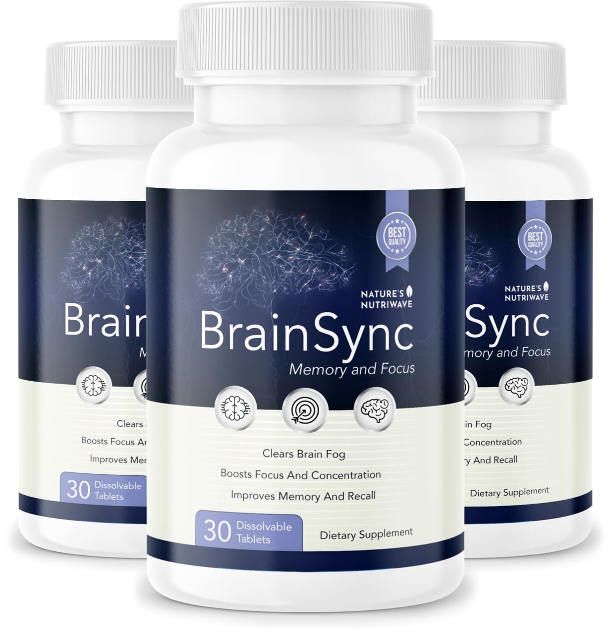 Nature’s NutriWave BrainSync Probiotic Supplement – Supports Daily Wellness & Gut-Brain Balance – 3.6 Billion CFU – 30 Dissolvable Tablets, 3 Month Supply Nature’s NutriWaveBuy Supplements Australia