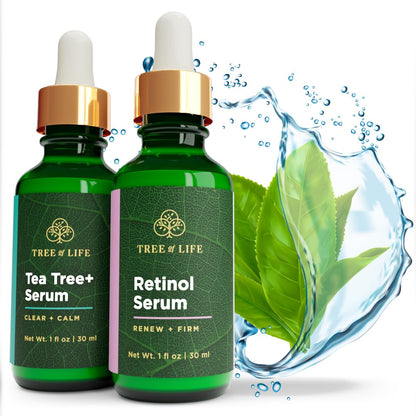 Tree of Life Retinol Serum & Tea Tree Serum for Face - Skin Care Duo Tree of Life BeautyBuy Supplements Australia