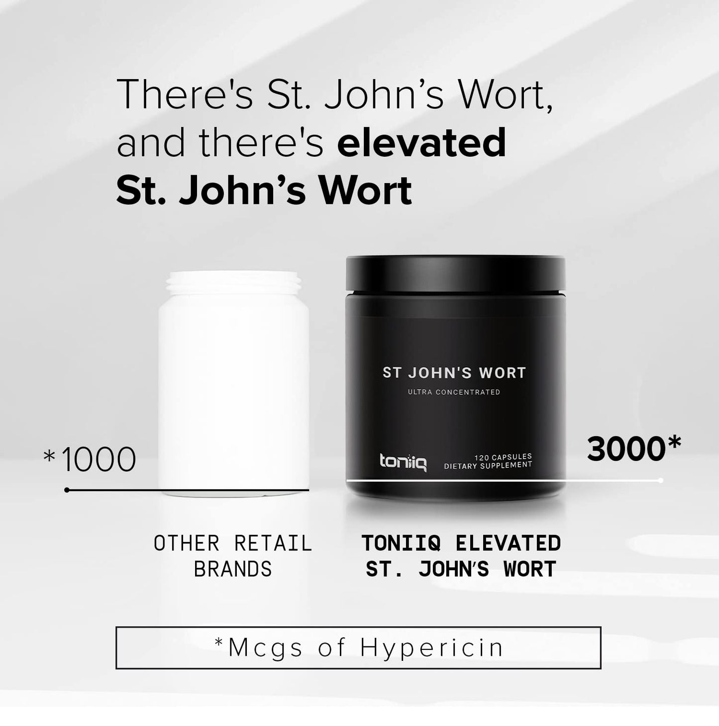 1,000mg Ultra High Strength St. John's Wort Capsules (Non-GMO) - 7X Concentrated ToniiqBuy Supplements Australia