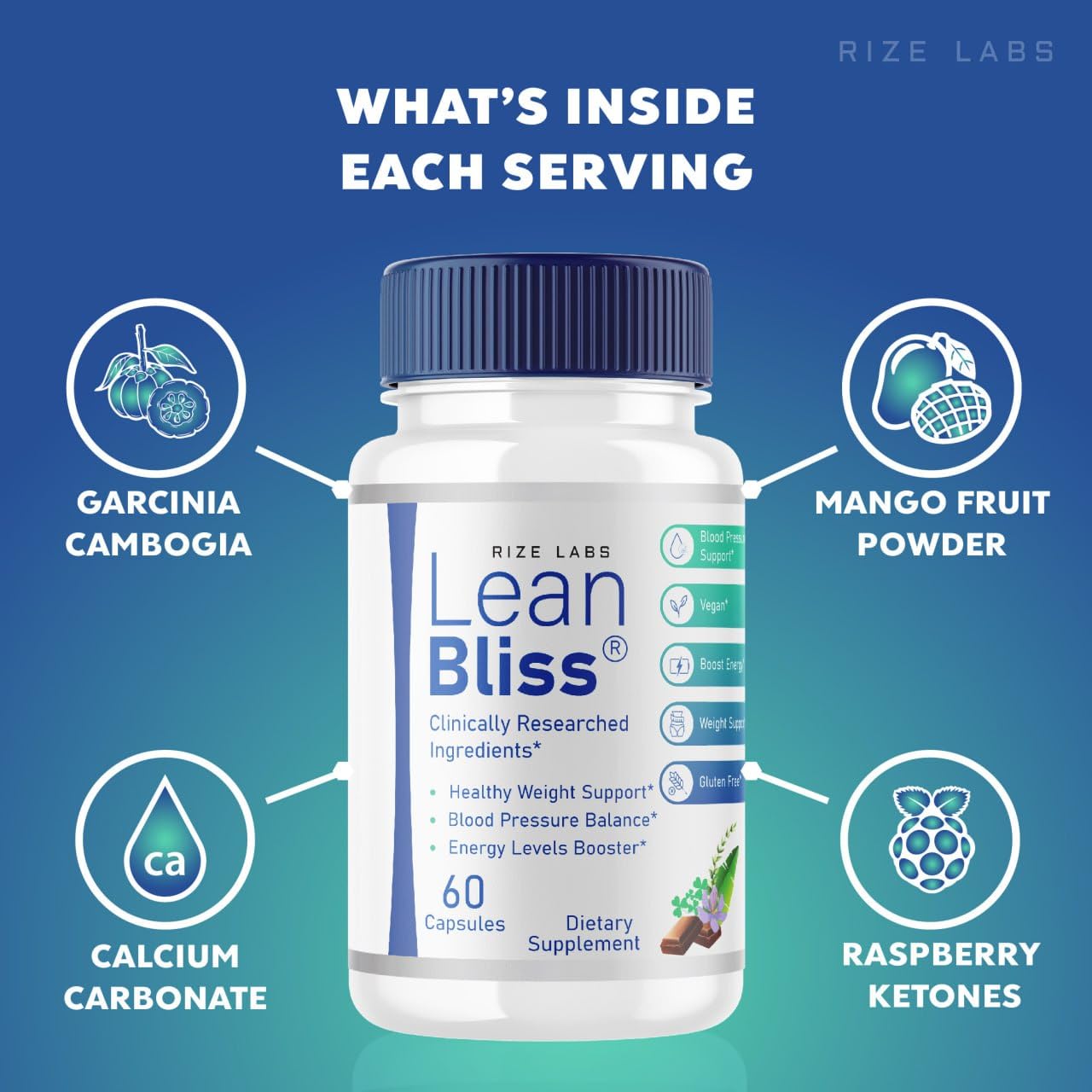 (3 Pack) Lean Bliss Weight Loss Pills, Lean Bliss Fat Burning Formula, LeanBliss Advanced rize labsBuy Supplements Australia