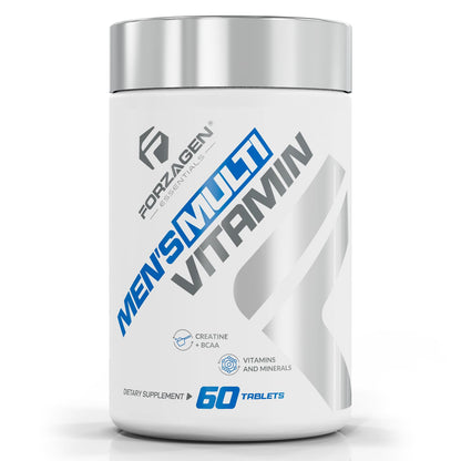 Forzagen Essentials Men's Multivitamin with Creatine and BCAA, Complete Vitamin and Mineral Complex, 60 Tablets ForzagenBuy Supplements Australia