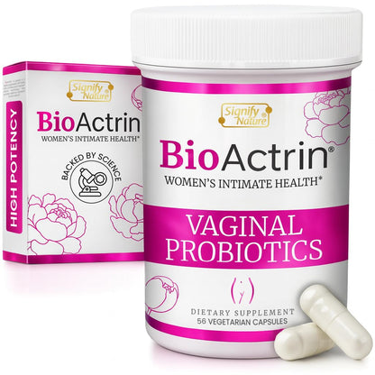 SIGNIFY NATURE Bioactrin Vaginal Probiotics for Women - Bacterial Vaginosis & Yeast Infection Treatment - BV Probiotic - pH Vaginitis Support-28 Pills SIGNIFY NATUREBuy Supplements Australia