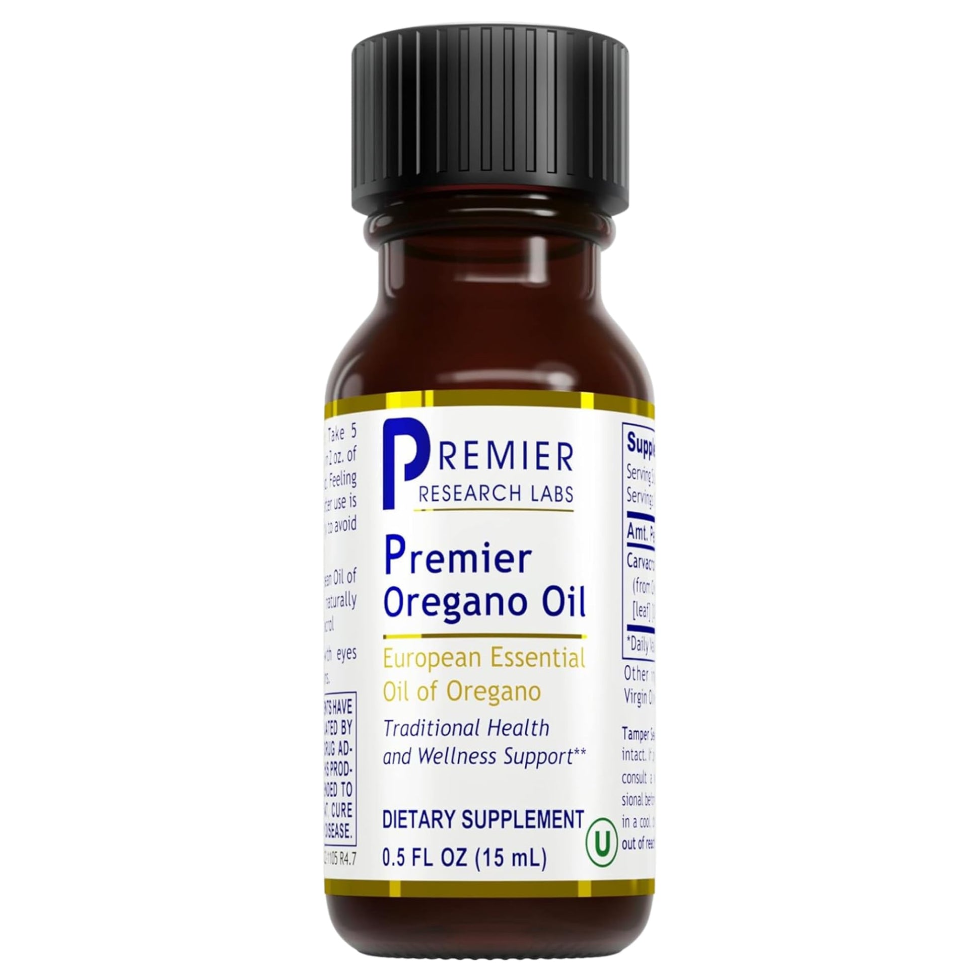 Premier Research Labs Premier Oregano Oil - Oil of Oregano Drops with Carvacrol, Edible Oregano Essential Oil Supplement for Immune & Gut Health - 0.5 Fl Oz Premier Research LabsBuy Supplements Australia