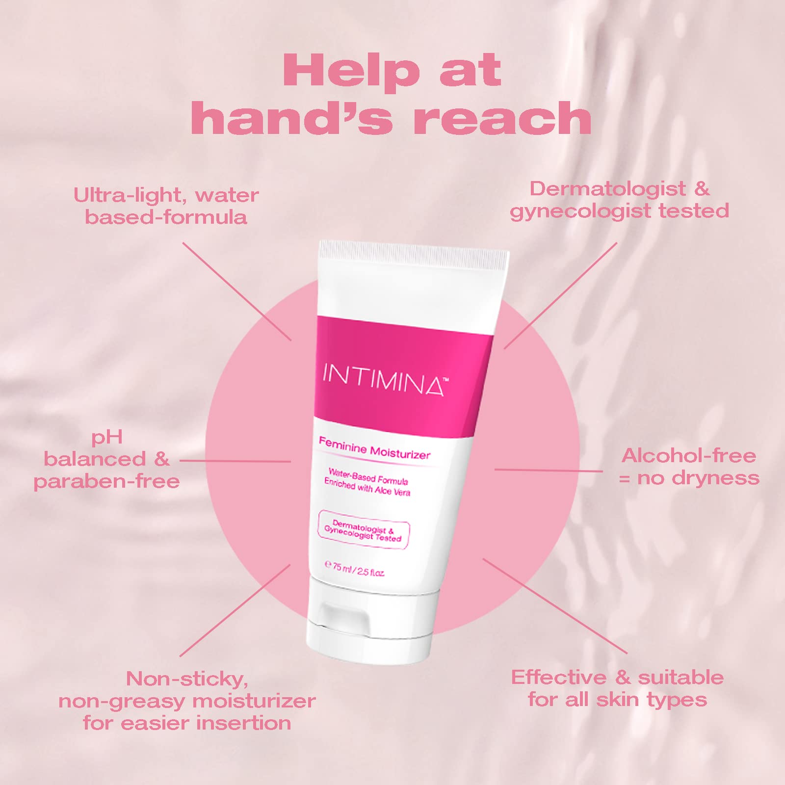 Intimina Feminine Moisturizer - Vaginal Moisturizer - Personal Lubricant for Women Water Based Lubrication INTIMINABuy Supplements Australia
