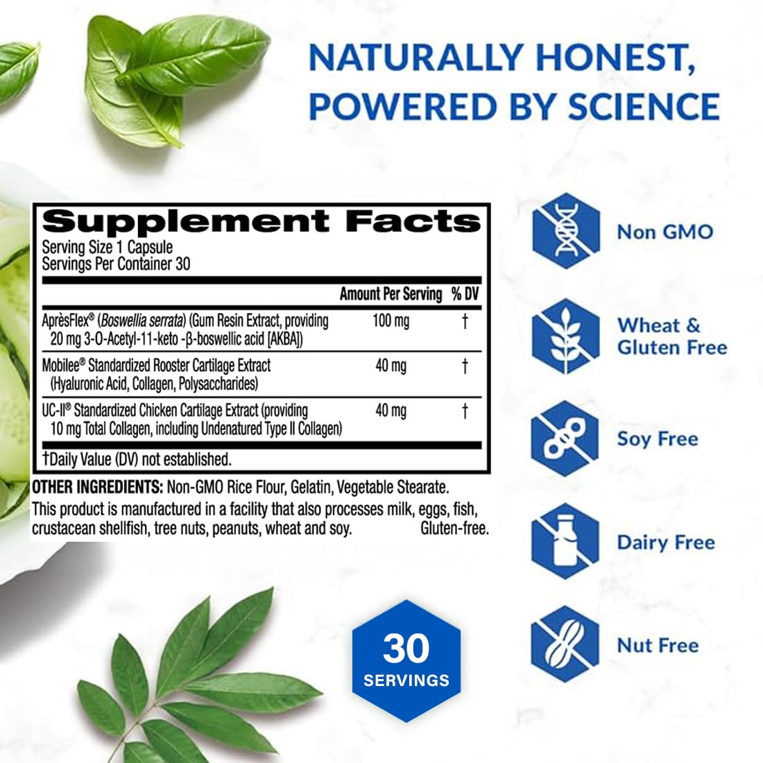 BioTrust Joint 33X Advanced 3-in-1 Joint Support Supplement - Healthy Flexibility, Mobility Relief & Comfort - Boswellia Serrata, Type II Collagen, Hyaluronic Acid - 30 Capsules BioTrustBuy Supplements Australia